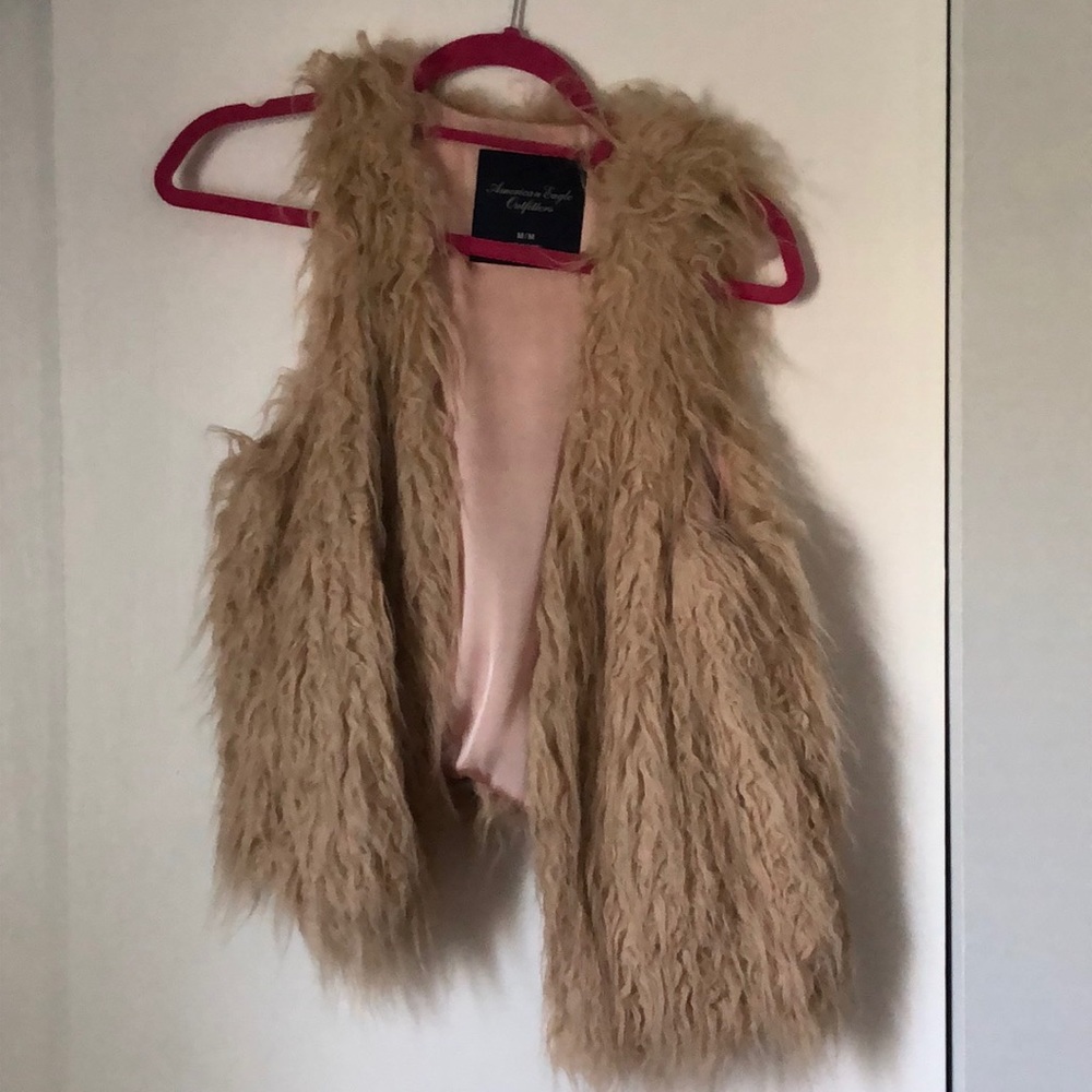 Faux fur vest
